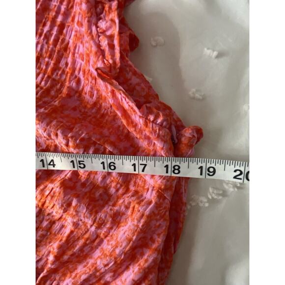 Rachel Zoe Pink Orange Babydoll Dress Coquette Preppy Sz 10 - Picture 7 of 7
